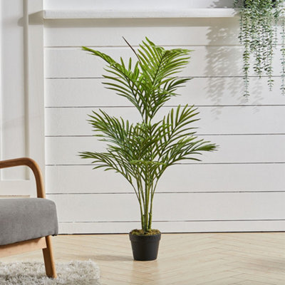 Living And Home Artificial Plant House Plant Indoor Decorative Plant Fake Palm Tree In Black Pot 110 Cm - image 1