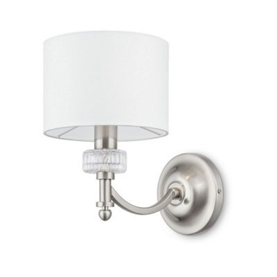 Luminosa Lighting Luminosa Alicante Wall Lamp Nickel, 1 Light, E14 - image 1