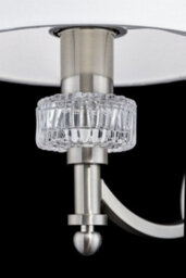 Luminosa Lighting Luminosa Alicante Wall Lamp Nickel, 1 Light, E14 - thumbnail 3