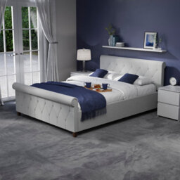 Lassic Vida Designs Vittorio Ukfr King Size Bed, Light Grey Linen - thumbnail 5