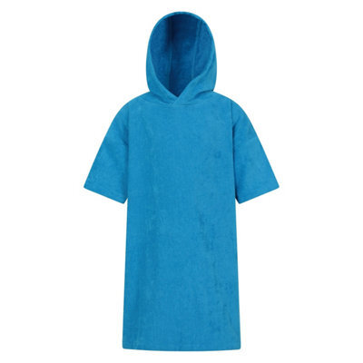 Mountain Warehouse Childrens/kids Driftwood Hooded Towel Blue (S) - image 1
