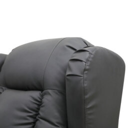 SquareBoxx Soho 10 In 1 Recliner Armchair With Swivel, Tilt Heated And Massage Functionality - Grey - thumbnail 5