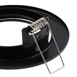 Brightex LED Brightex Pack Of 10 Gu10 Downlights Holder Round Recessed Ceiling Spotlight Fitting  Fire Rated Spot Light Ring  Matt Black Finish - thumbnail 3