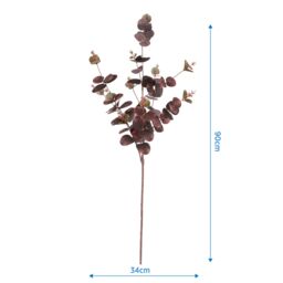 Candlelight Red Eucalyptus Artificial Foliage (H) 900mm - thumbnail 3