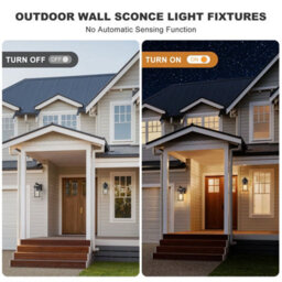 Harper Living Outdoor Wall Lights, Black Retro Outside Lights Mains Powered, Industrial Wall Lantern Weatherproof Ip65 - thumbnail 4