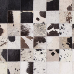 Beliani Rug Kemah Black 140 X 200 Cm Leather - thumbnail 6