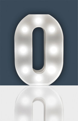 St Helens Home And Garden Battery Operated 3D Led Letter O Light - image 1