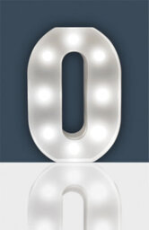 St Helens Home And Garden Battery Operated 3D Led Letter O Light - thumbnail 1