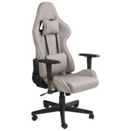 Beliani Modern Gaming Chair Warrior Taupe - thumbnail 4