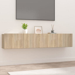 Vidaxl Tv Cabinets 2 Pcs Sonoma Oak 80X30X30 Cm Engineered Wood - thumbnail 1
