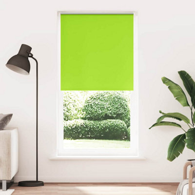 Berkfield Durable Roller Blind Blackout Leaves Green 105X230 Cm Fabric Width 100.7 Cm Polyester - image 1
