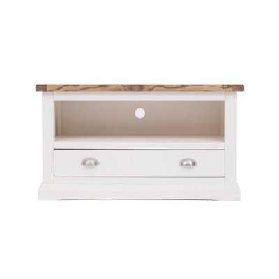 Cabinet Bits Cosenza Off White 1 Drawer Tv Cabinet Chrome Cup Handle - image 1
