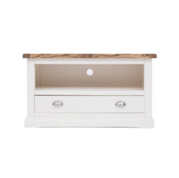 Cabinet Bits Cosenza Off White 1 Drawer Tv Cabinet Chrome Cup Handle