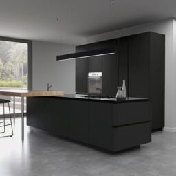Premium Kitchens Ethos Matt Black Modern Drawer Front, Bridging Door & Bi-Fold Door (H)356mm (W)497mm (T)18mm - thumbnail 2