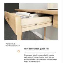 Computer Desk With Drawers Table Home Office Desk - thumbnail 4
