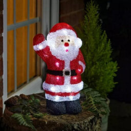 Led Battery Operated Santa Light 295mm Bright White - thumbnail 3