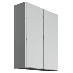 Lismore Matt Dust Grey Wall-Mounted Double Bathroom Cabinet (H) 720mm (W) 600mm (D) 19Cm - thumbnail 1