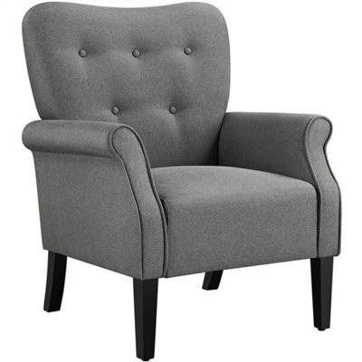 Mid-Century Modern Accent Chair Upholstered Sofa Chair For Living Room Bedroom - image 1