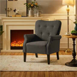 Mid-Century Modern Accent Chair Upholstered Sofa Chair For Living Room Bedroom - thumbnail 4
