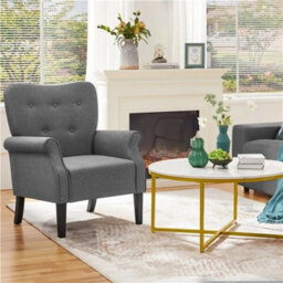 Mid-Century Modern Accent Chair Upholstered Sofa Chair For Living Room Bedroom - thumbnail 3