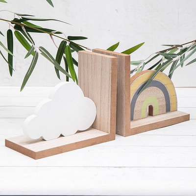 Annibells Rainbow & Cloud Wooden Bookends (10774) - image 1