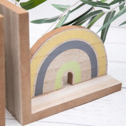 Annibells Rainbow & Cloud Wooden Bookends (10774) - thumbnail 2