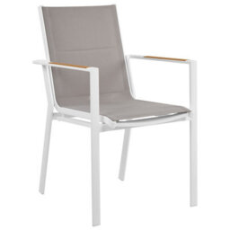 Beliani Garden Dining Set 4 Seater Maletto/busseto Metal White - thumbnail 8