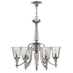 Elegant 6 Bulb Sterling Led Chandelier Pendant Light For Modern Interiors - thumbnail 1