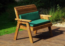 Charles Taylor Trading Eight Seater Square Table Set With Cushion - W250 X D250 X H98 - Fully Assembled - Green - thumbnail 6