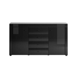 Arte Gaudi 84 Black Gloss Sideboard Cabinet - 1600mm X 870mm X 420mm - Chic Urban Storage Solution