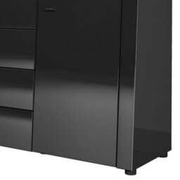 Arte Gaudi 84 Black Gloss Sideboard Cabinet - 1600mm X 870mm X 420mm - Chic Urban Storage Solution - thumbnail 4