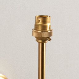 Loops Stylish Dimmable Wall Sconce In Brushed Aged Brass With Reeded Rose T Bar Arm - thumbnail 3