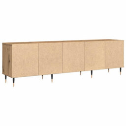 Berkfield Tv Cabinet Artisan Oak 150X30X44.5 Cm Engineered Wood - thumbnail 4