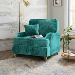 Arthur Emerald Armchair For Living Room - Fully Assembled By Roseland Furniture - thumbnail 2