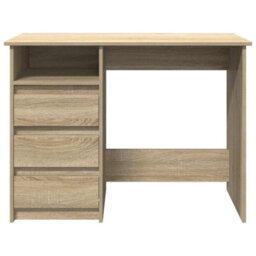 Berkfield Durable Desk Sonoma Oak 102X50X75 Cm Engineered Wood - thumbnail 4