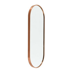 Homestylestore Brushed Copper 1000 X 400mm Wall Hung Oval Bathroom Mirror - thumbnail 2