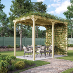 Rutland County Garden Furniture Freestanding Shade Pergola - Light Green - 3.6M Width X 4.8M Length - thumbnail 7