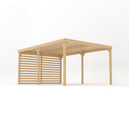 Rutland County Garden Furniture Freestanding Shade Pergola - Light Green - 3.6M Width X 4.8M Length - thumbnail 1