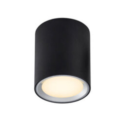 Nordlux Fallon Long Surface Indoor Kitchen Dining Hallway Downlight In Black/steel (Height) 12Cm - thumbnail 2