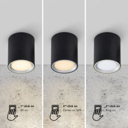 Nordlux Fallon Long Surface Indoor Kitchen Dining Hallway Downlight In Black/steel (Height) 12Cm - thumbnail 7