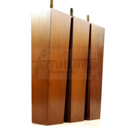 L&F 4 Wood Furniture Legs M8 220mm High Dark Oak Replacement Square Tapered Sofa Feet Stools Chairs Cabinets Beds - thumbnail 6