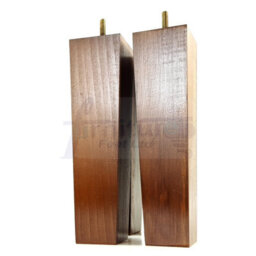 L&F 4 Wood Furniture Legs M8 220mm High Dark Oak Replacement Square Tapered Sofa Feet Stools Chairs Cabinets Beds - thumbnail 4