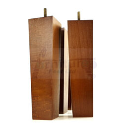 L&F 4 Wood Furniture Legs M8 220mm High Dark Oak Replacement Square Tapered Sofa Feet Stools Chairs Cabinets Beds - thumbnail 7