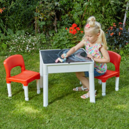 Liberty House Toys 6-In-1 Kid's Activity Table And Two Chairs Set - thumbnail 2