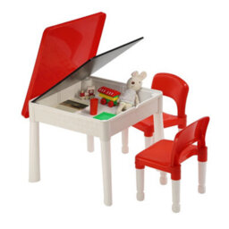 Liberty House Toys 6-In-1 Kid's Activity Table And Two Chairs Set - thumbnail 6
