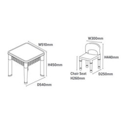 Liberty House Toys 6-In-1 Kid's Activity Table And Two Chairs Set - thumbnail 9