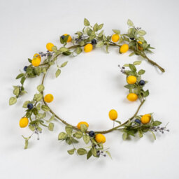 Scottish Everlastings Ltd. Scottish Everlastings Artificial 180Cm Lemon & Berry Garland - thumbnail 2