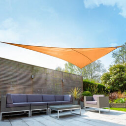 Kookaburra 6M X 4.2M Right Angle Triangle Waterproof Orange Garden Patio Sun Shade Sail Canopy 98% Uv Block With Free Rope - thumbnail 2