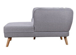 Mattress Guru Cove 3 Seater Corner Sofa In Grey Fabric With Wooden Legs, Right Hand Chaise, Premium Quality - thumbnail 5