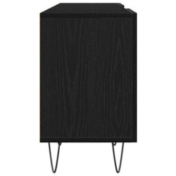 Berkfield Modern Tv Cabinet Black Oak 150X30X50 Cm Engineered Wood - thumbnail 8